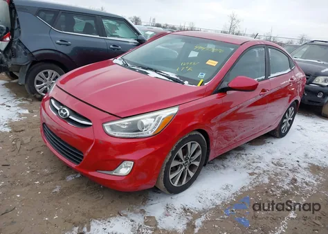 2015 Hyundai Accent Gls z USA, uszkodzony, nr VIN KMHCU4AEXFU823373